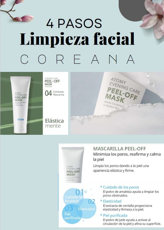 Limpieza facial Coreana 4 paso