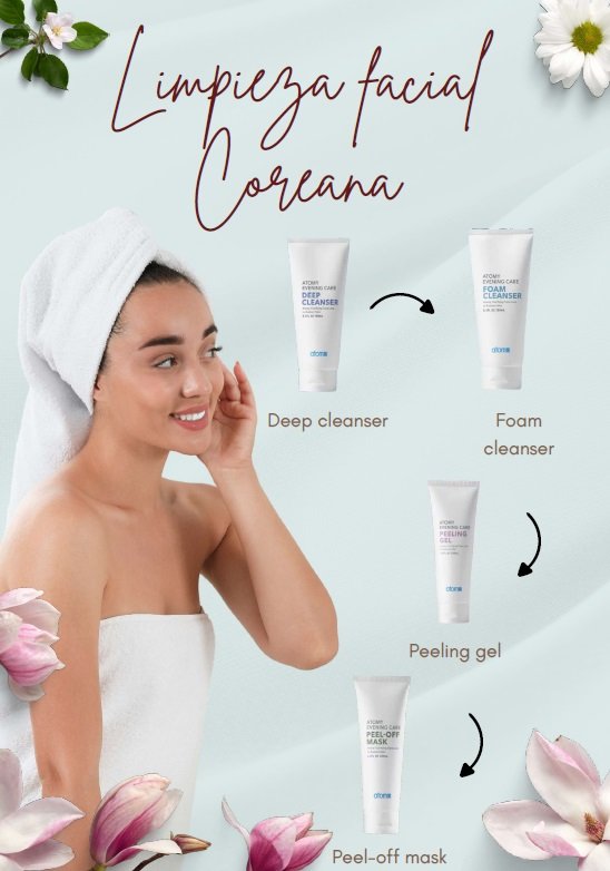 Limpieza facial Coreana 4 pasos
