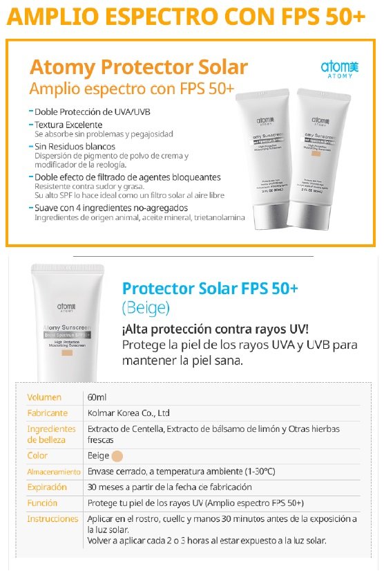 Protector Solar FPS 50+ (Beige) - Imagen 3